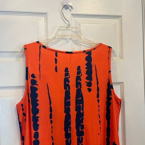 Women Plus Size Tie Dye Dress Loose/Relaxed Fit Vacation Beach Dress 14W 18W 20W - Picture 12 of 13